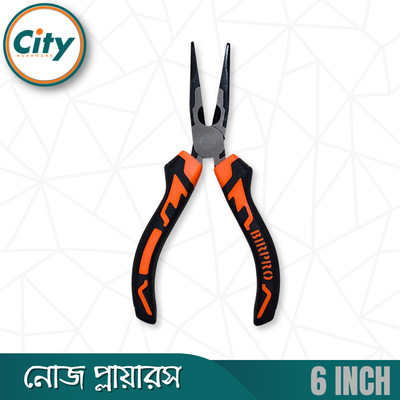৬ ইঞ্চি নোজ প্লায়ারস প্রো কুয়ালিটি কালো নিকেল ক্রোমিয়াম স্টিলের পেশাদার মানের হেভি কাটিং প্লাস_img_2