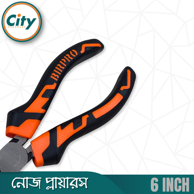 ৬ ইঞ্চি নোজ প্লায়ারস প্রো কুয়ালিটি কালো নিকেল ক্রোমিয়াম স্টিলের পেশাদার মানের হেভি কাটিং প্লাস_img_4
