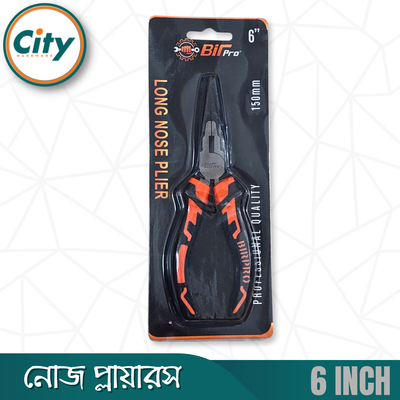 ৬ ইঞ্চি নোজ প্লায়ারস প্রো কুয়ালিটি কালো নিকেল ক্রোমিয়াম স্টিলের পেশাদার মানের হেভি কাটিং প্লাস_img_6