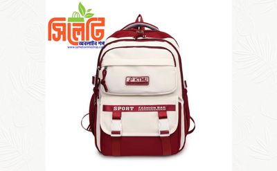 Academy Style School Bag Book Bag Lightweight College Student Backpack(Red)_img_0