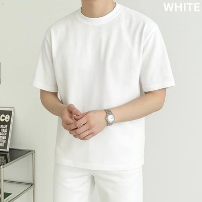 Solid Drop Shoulder T-Shirt (Lekra Fabric)_img_2