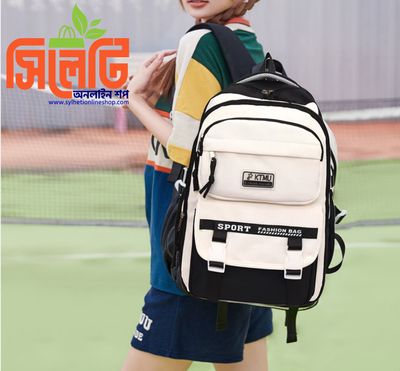 Academy Style School Bag Book Bag Lightweight College Student Backpack(Black)_img_1