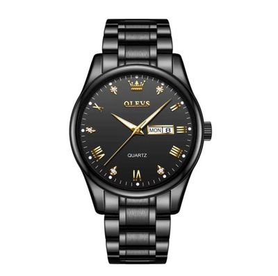 Olevs 5563 Stainless Steel Analog Wrist Watch For Men_img_6
