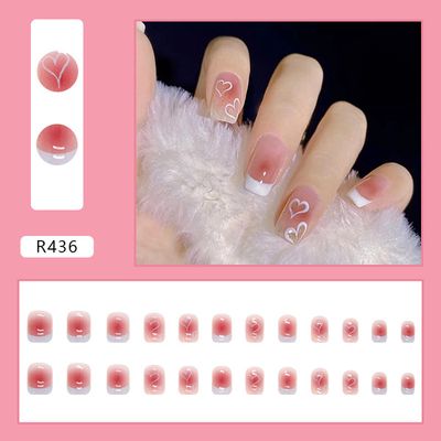 24 pieces fake nail set_img_0