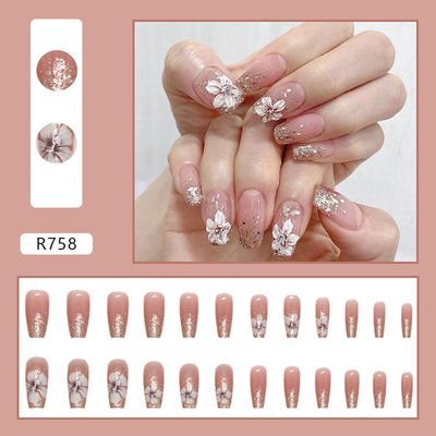 24 pieces fake nail set_img_0