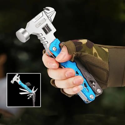 Adjustable Wrench Multi tool Hammer, 18-in-1 All in One Survival Tools_img_4