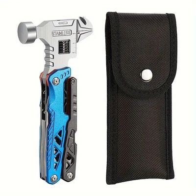 Adjustable Wrench Multi tool Hammer, 18-in-1 All in One Survival Tools_img_9