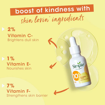 Simple Booster Serum 10% Vitamins C + E + F-30ml_img_1