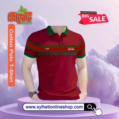 Polo T-Shirt (Gucci) For Men's Cotton Combo_img_2
