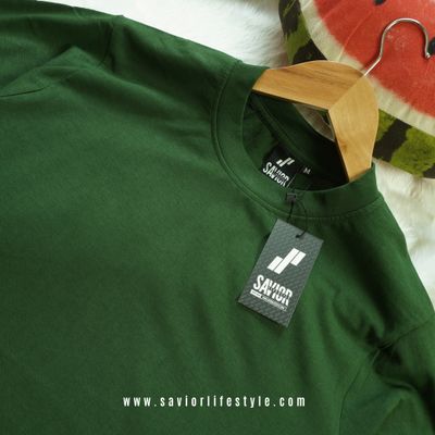 Forest Olive Premium Half Sleeve T-Shirt – 180 GSM Unisex_img_1