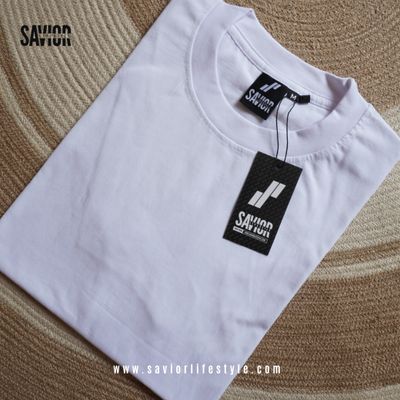 White Premium Half Sleeve T-Shirt – 180 GSM Cotton_img_2