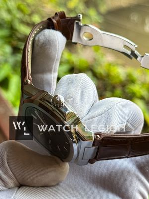 PATEK NAUTILUS HONEYCOMB BROWN BELT WHITE DIAL SWEEP_img_1