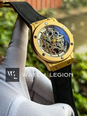 HUBLOT AUTO BLACK BELT GOLD CASE WHITE DIAL_img_0