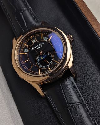 Patek Phillippe Quartz Watch Black Face_img_0