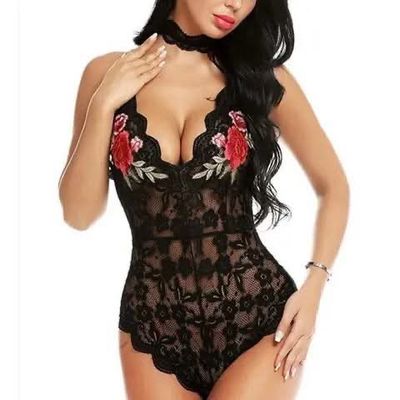 Embroidered hollo lace nighty_img_1