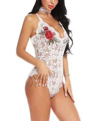 Embroidered hollo lace nighty_img_5