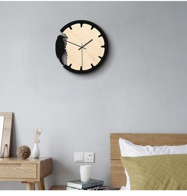Woodpecker Retro Wall Clock – Creative European Style Wooden Decorative Clock for Home & Office_img_10