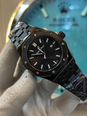 Ap Non Chronograph Full Black Waffle Dial Chain AA Grade_img_0