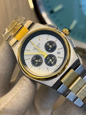 Tissot PRX Chain Twotone White Dial Semi AAA Grade_img_0