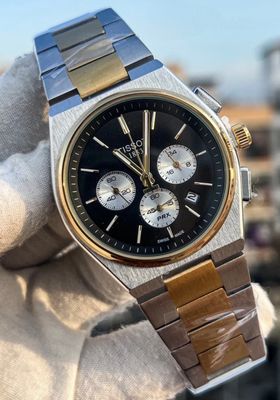 Tissot PRX Chain Twotone Black Dial Semi AAA Grade_img_0