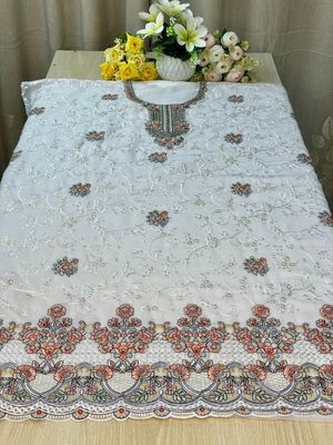 Semi –Embroidery & Sequence Work Party dress_img_5