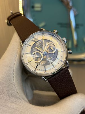 Emporio Armani Meccanico white dial brown belt AA Grade_img_0