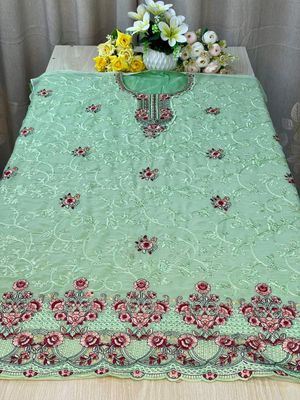 Semi –Embroidery & Sequence Work Party dress_img_10
