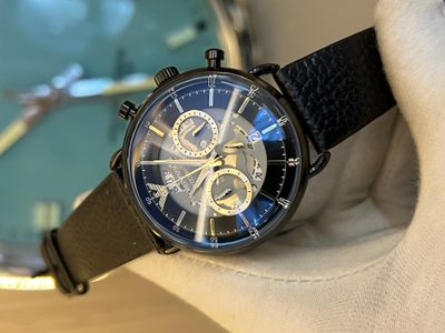 Emporio Armani Macanicco Full Black Belt AA Grade_img_0