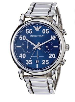 EMPORIO ARMANI SILVER CHRONOGRAPH MEN'S WATCH| AR-11132_img_1