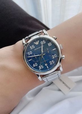 EMPORIO ARMANI SILVER CHRONOGRAPH MEN'S WATCH| AR-11132_img_2