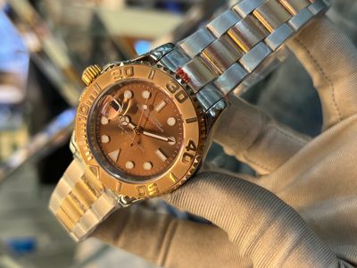 Rolex YACHT-MASTER Oyster Perpetual Date Twotone Brown Dial AAA Grade_img_0