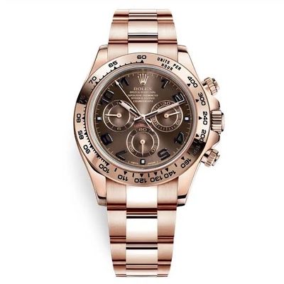 Rolex 116505-0004 Cosmograph Daytona Chocolate Arabic Dial Everose Gold Mens Watch AAA Grade_img_0