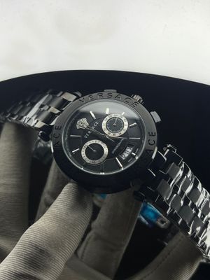 Versace Black Silver Chronograph Semi AAA grade_img_0