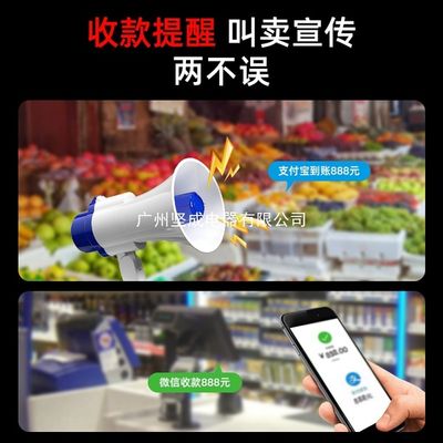 Street Vendor Loudspeaker Amplifier Speaker Handheld Megaphone Outdoor Recording Loudspeaker Battery High Volume_img_3