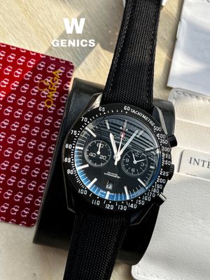 Omega Speedmaster Black 2 Chrono Nato Strap Semi AAA grade_img_1