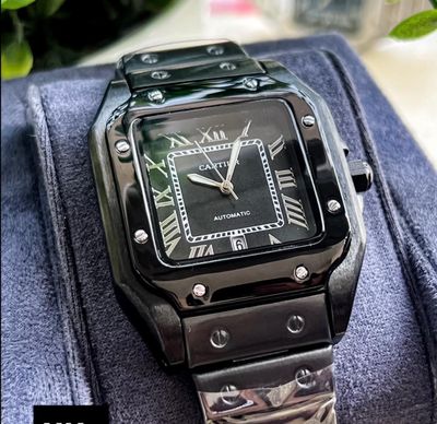 Cartier De Santos Full Black Semi AAA Grade_img_0