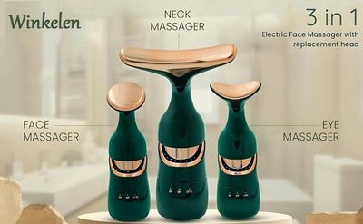 3 In 1 Face Massager Neck Facial Eye Massage Introducer Microcurrent Skin Rejuvenation Anti Aging Beauty Device_img_1