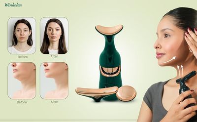 3 In 1 Face Massager Neck Facial Eye Massage Introducer Microcurrent Skin Rejuvenation Anti Aging Beauty Device_img_0