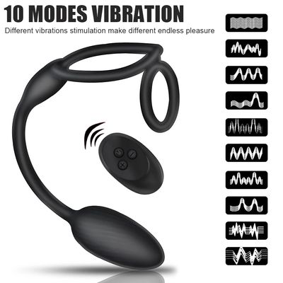 25cm Long Cockring Vibrator For Men Anal Plug Penis Ring Prostate Massager Women Vaginal Ball Male Masturbator Sex Toys Couple_img_2