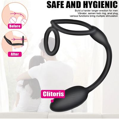 25cm Long Cockring Vibrator For Men Anal Plug Penis Ring Prostate Massager Women Vaginal Ball Male Masturbator Sex Toys Couple_img_5