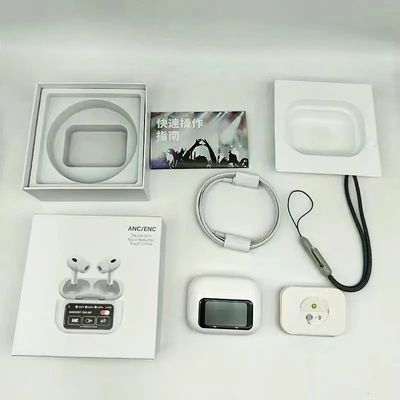 A9 Pro ANC Touch Screen Display Earbuds – White Color_img_3