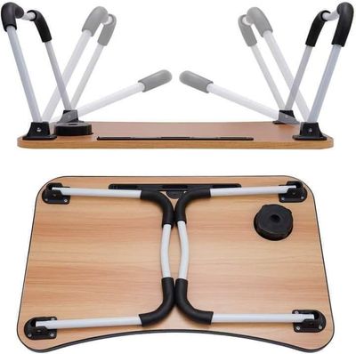Multifunctional Portable & Foldable Laptop Table – Wood Color_img_1