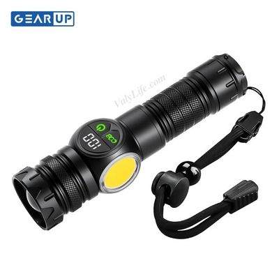 GearUP K60 Rechargeable Flashlight 10W COB + LED Torchlight_img_0