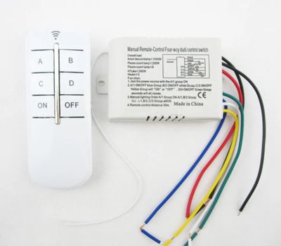 4 way Digital Remote Control Switch 4 channel 200 to 1000 Watt_img_3