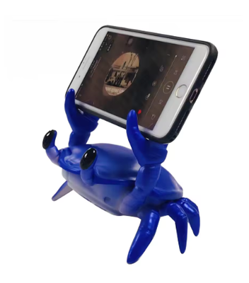 Crab Wireless Bluetooth Speaker with Mobile Phone Holder Stereo Sound Outdoor Subwoofer Portable Speakers_img_1