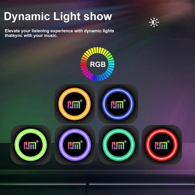 HM-805 Portable Bluetooth Speaker with RGB Lights_img_2