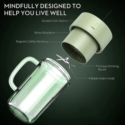Rechargeable Cup Juice Blender with Straw_img_2