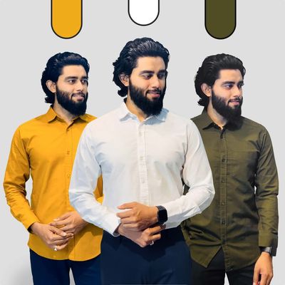 Solid Shirt - Combo (3 Pis)_img_2