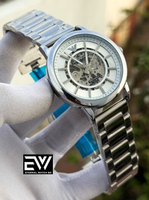 ARMANI AUTOMATIC SILVER CHAIN WHITE DIAL_img_0