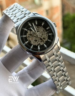 TISSOT AUTOMATIC BLACK DIAL SILVER BODY_img_0
